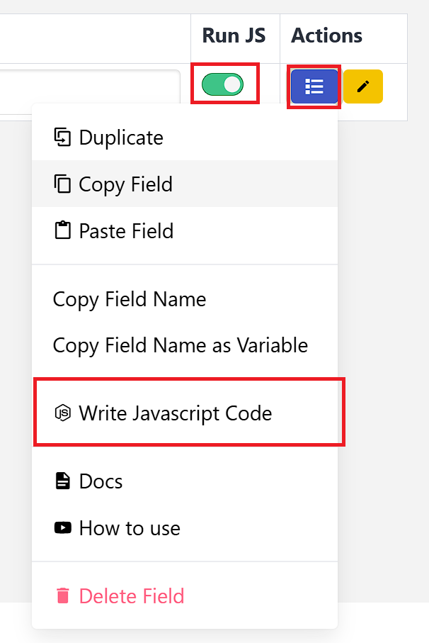 Javascript Code